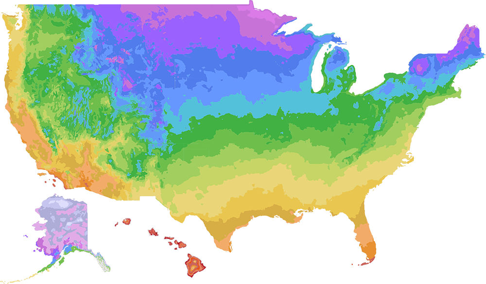 hardy zone map